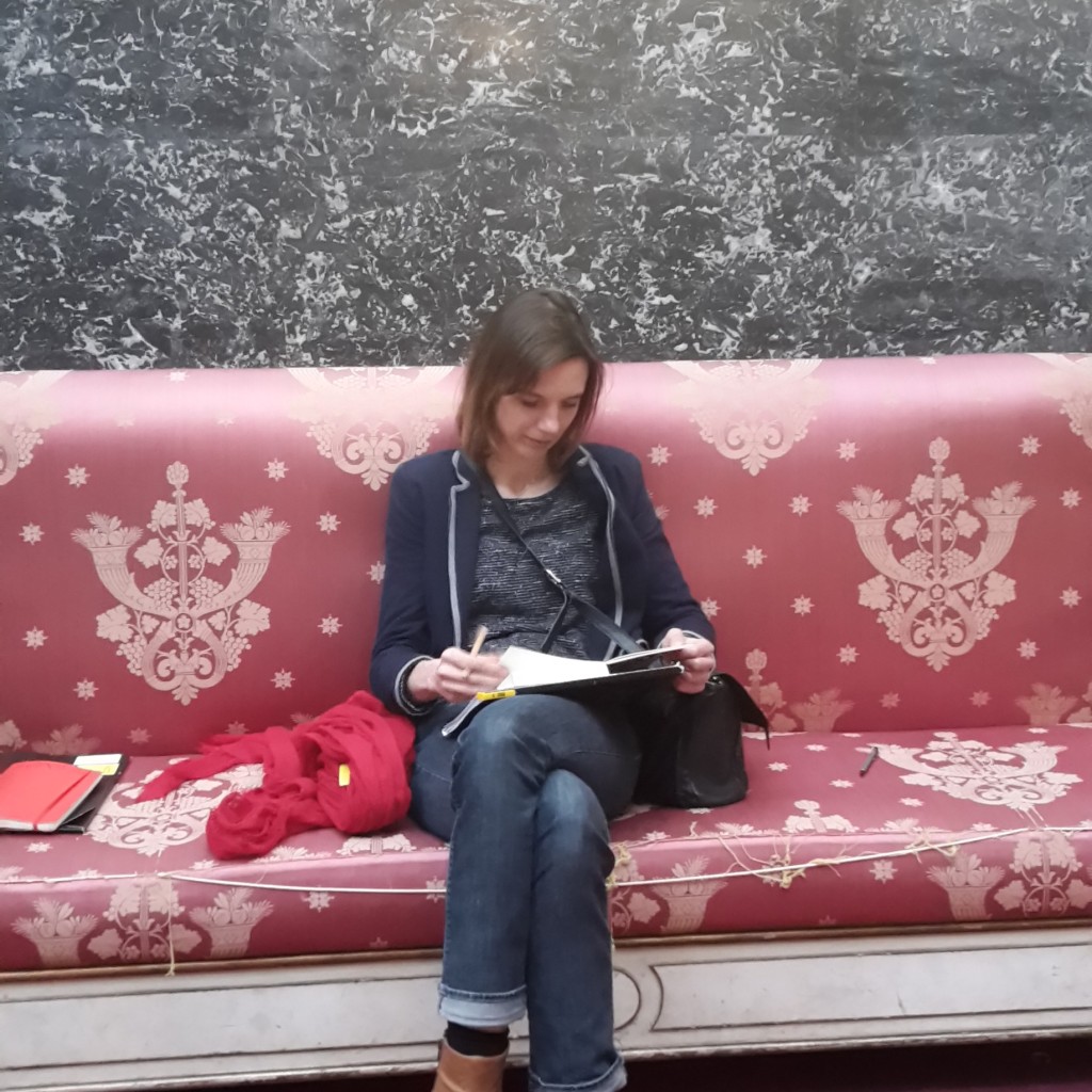 Stien Is Reflecting Back So She Can Write